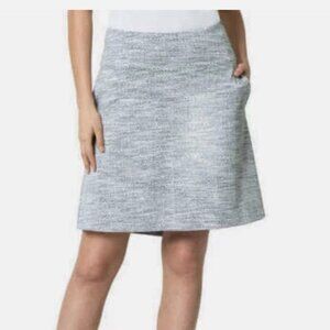 MPG Mondetta Heathered Gray High-Rise Comfort Travel Skirt with Pockets Size Sm